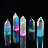 Rainbow Clear Quartz Point Tower Crystal