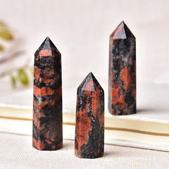 Red Labradorite Crystal Point