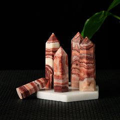 Rhodochrosite Crystal Point Tower