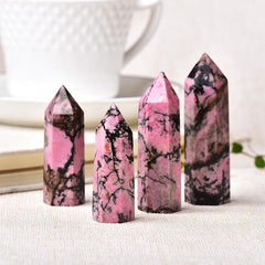 Rhodonite Crystal Point Tower