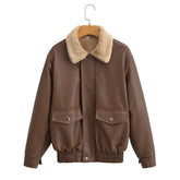 Shearling Biker Leather Jacket