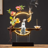 Peaceful Lady Backflow Incense Burner Lamp