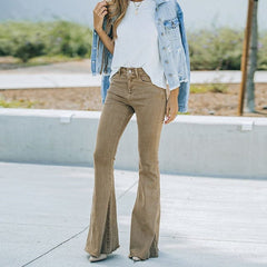 Raina High Waist Flared Pants