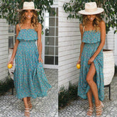 Ladies Summer Boho Maxi Sundress