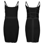 Summer Bandage Bodycon Strappy Dress Ladies Summer Boho Backless Stretchy Package Hip Slim Sundress