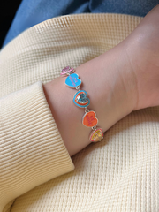 Colorful Love Heart Bracelet