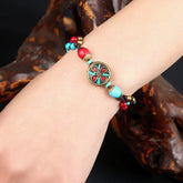 Vintage Colorful Beaded Bracelet