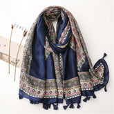 Vintage Ethnic Print Scarf