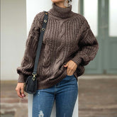 Casual Cable Knit Sweater