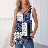 Casual Abstract Print Tank Top