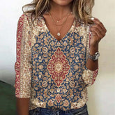 Vintage Ethnic Print T-Shirt