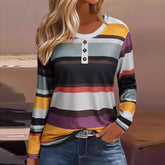 Casual Striped Blouse