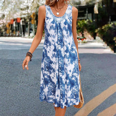 Casual Tie-Dye Dress