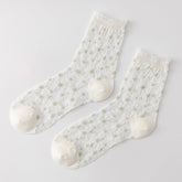 Floral Jacquard Breathable Socks