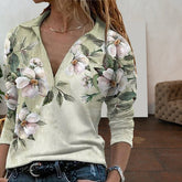 Casual Floral Print Blouse