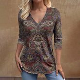 Vintage Ethnic Print T-Shirt