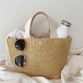 Vintage Beach Straw Bag