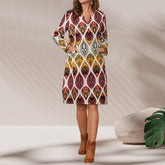 Vintage Floral Print Dress