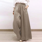 【Cotton and Linen】Casual Wide Leg Trousers