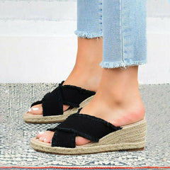 Casual Wedge Slippers