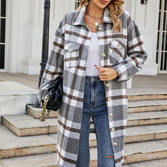 Theodora Long Plaid Shacket