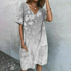 Casual Floral Print Dress