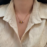 Bohemian Colourful Pendant Necklace