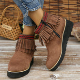 Vintage Fringed Boots