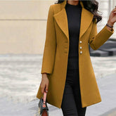 Elegant Solid Lapel Coat