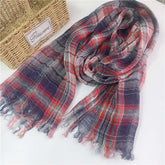 Casual Plaid Scarf