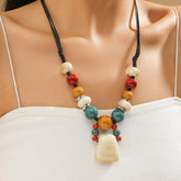 Vintage Bohemian Beaded Necklace