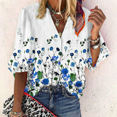 Casual Floral Print Blouse