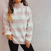 Casual Striped Knit Sweater