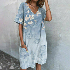 Casual Floral Print Dress