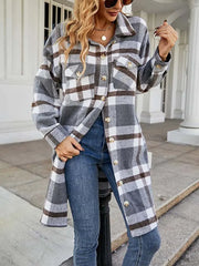 Theodora Long Plaid Shacket