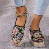 Vintage Flatform Slip-On Shoes