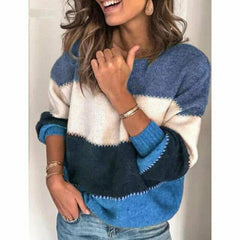 Casual O-neck Knitted Sweater