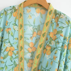 Amara Floral Crop Kimono