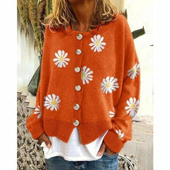 Fashion Elegant Print Coat