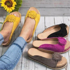 Flowers-Decor Bohemian Slippers