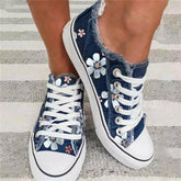 Casual Floral Print Sneakers