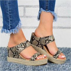Casual Solid Wedge Sandals