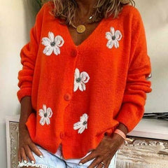 Floral Embroidery Cardigan