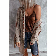 Casual Hooded Long Cardigan