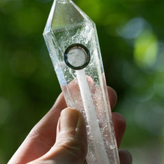 Clear Quartz Crystal Pipe