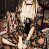 Sun & Moon Printed Kimono