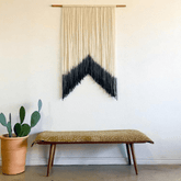Dip-Dyed Boho Macrame Wall Hanging