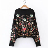 Embroidered Knit Sweater