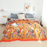Toucan Bird Cotton Bedspread