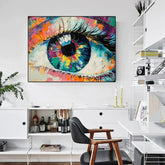 Colorful Eye Canvas Wall Art